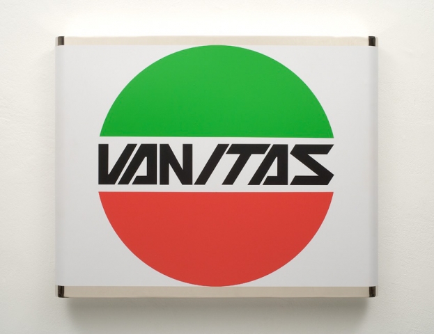Michele Chiossi VANITAS,  2006  PVC adesivo su ottone nikelato  Laverda post produzione logo sticker